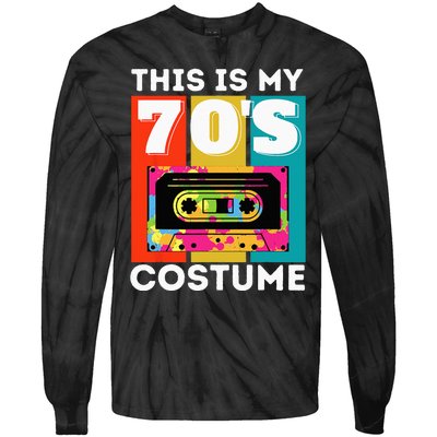 This Is My 70s Costume Funny Retro Vintage 1970s 70s Tie-Dye Long Sleeve Shirt