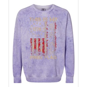 This Is My Pride Flag Usa American Colorblast Crewneck Sweatshirt