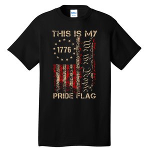 This Is My Pride Flag Usa American Tall T-Shirt