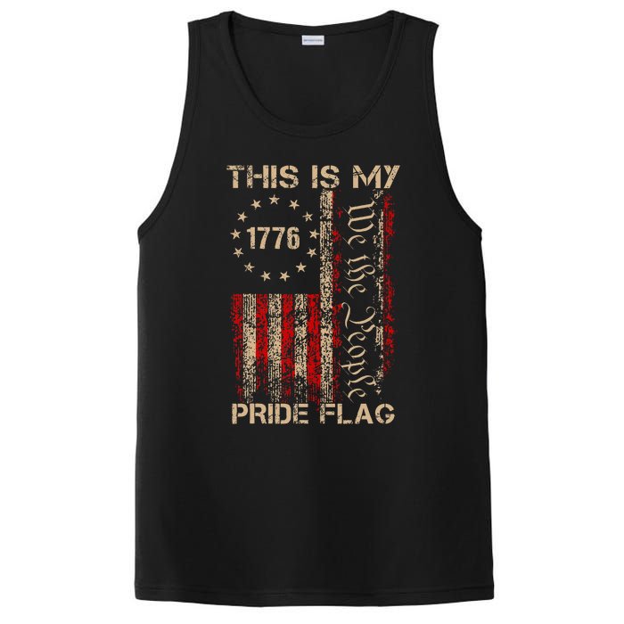 This Is My Pride Flag Usa American PosiCharge Competitor Tank