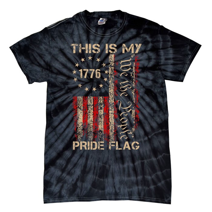 This Is My Pride Flag Usa American Tie-Dye T-Shirt