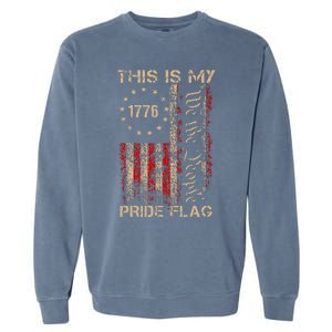 This Is My Pride Flag Usa American Garment-Dyed Sweatshirt