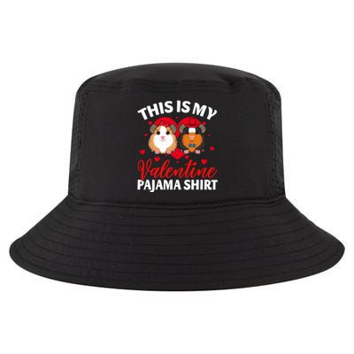 This Is My Valentine Pajama Gift Guinea Pig Funny Gift Cool Comfort Performance Bucket Hat