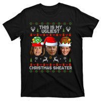 This Is My Ugliest Christmas Sweater Funny Joe Biden Kamala T-Shirt