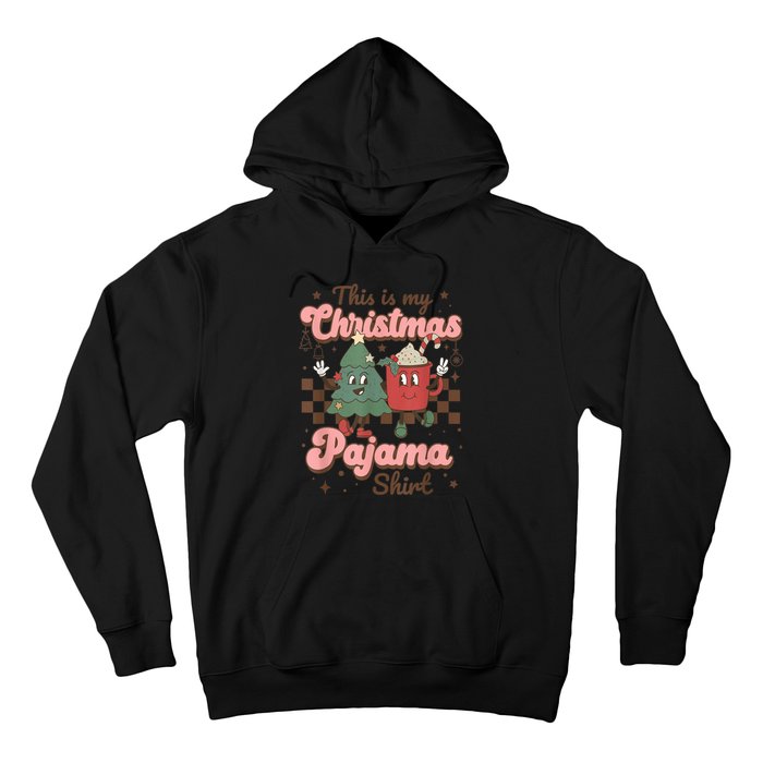 This Is My Christmas Pajama Shirt Funny Christmas Retro Hoodie