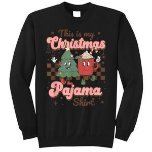 This Is My Christmas Pajama Shirt Funny Christmas Retro Sweatshirt