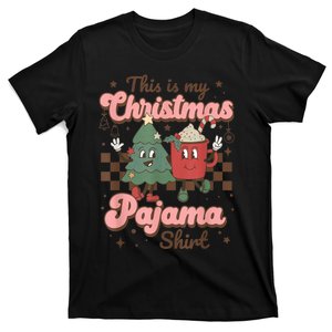 This Is My Christmas Pajama Shirt Funny Christmas Retro T-Shirt