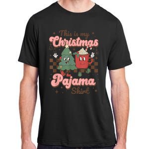 This Is My Christmas Pajama Shirt Funny Christmas Retro Adult ChromaSoft Performance T-Shirt