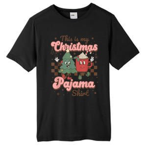 This Is My Christmas Pajama Shirt Funny Christmas Retro Tall Fusion ChromaSoft Performance T-Shirt