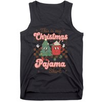 This Is My Christmas Pajama Shirt Funny Christmas Retro Tank Top