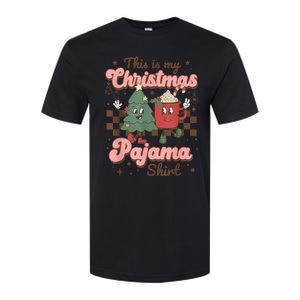 This Is My Christmas Pajama Shirt Funny Christmas Retro Softstyle CVC T-Shirt