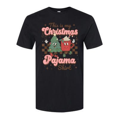 This Is My Christmas Pajama Shirt Funny Christmas Retro Softstyle CVC T-Shirt