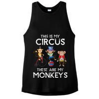 This Is My Circus These Are My Monkeys Ladies PosiCharge Tri-Blend Wicking Tank