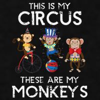 This Is My Circus These Are My Monkeys Ladies PosiCharge Tri-Blend Wicking Tank