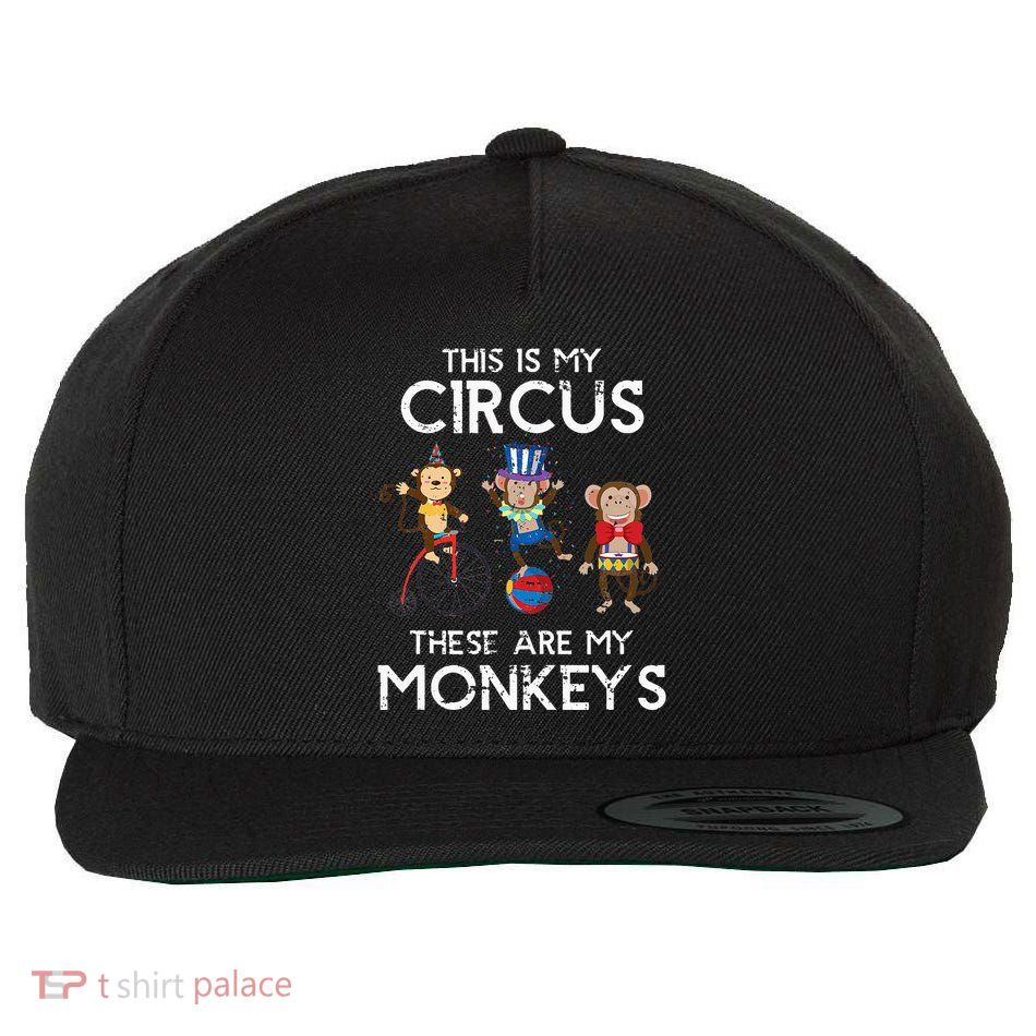 This Is My Circus These Are My Monkeys Wool Snapback Cap