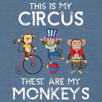 This Is My Circus These Are My Monkeys Garment-Dyed Sweatshirt