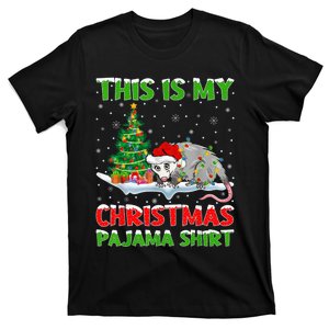 This Is My Christmas Pajama Shirt Opossum Christmas T-Shirt