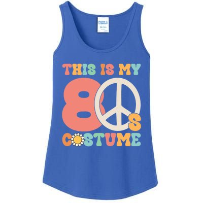 This Is My 80s Costume Peace Love Halloween Gift Ladies Essential Tank