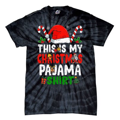 This Is My Christmas Pajama  Funny Christmas Tie-Dye T-Shirt