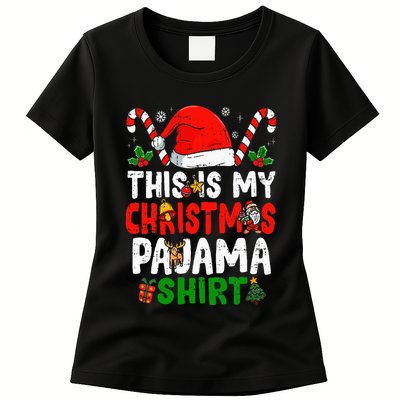 This Is My Christmas Pajama  Funny Christmas Womens T-Shirt