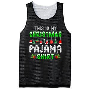 This Is My Christmas Pajama Shirt Mesh Reversible Basketball Jersey Tank