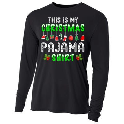 This Is My Christmas Pajama Shirt Cooling Performance Long Sleeve Crew