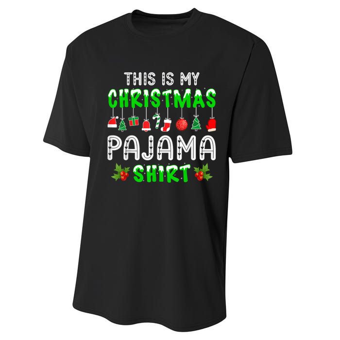 This Is My Christmas Pajama Shirt Performance Sprint T-Shirt