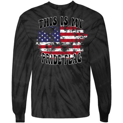 This Is My Pride Flag USA American Patriotic Tie-Dye Long Sleeve Shirt