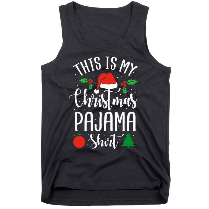 This is my Christmas pajama Xmas Tank Top