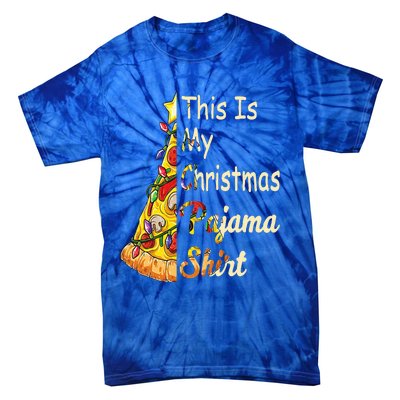 This Is My Christmas Pajama Fun Pizza Lovers Christmas  Tie-Dye T-Shirt