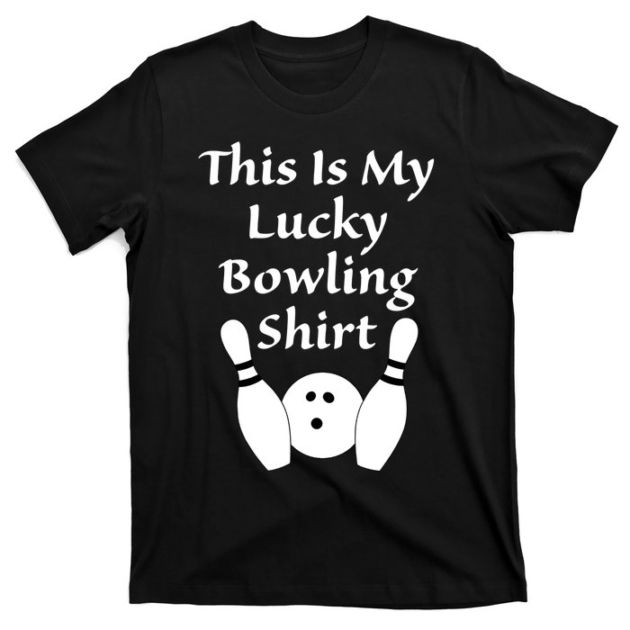 This Is My Lucky Bowling Gift League Sport Gift T-Shirt