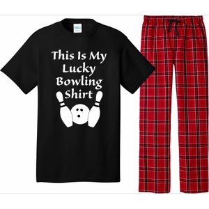 This Is My Lucky Bowling Gift League Sport Gift Pajama Set