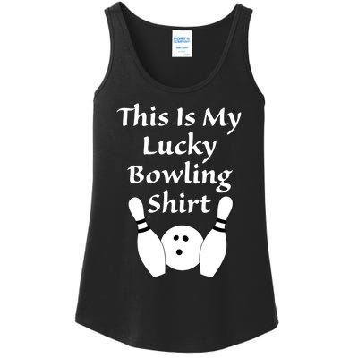 This Is My Lucky Bowling Gift League Sport Gift Ladies Essential Tank