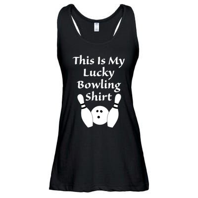 This Is My Lucky Bowling Gift League Sport Gift Ladies Essential Flowy Tank