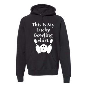 This Is My Lucky Bowling Gift League Sport Gift Premium Hoodie