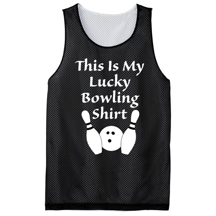 This Is My Lucky Bowling Gift League Sport Gift Mesh Reversible Basketball Jersey Tank