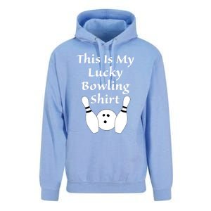 This Is My Lucky Bowling Gift League Sport Gift Unisex Surf Hoodie