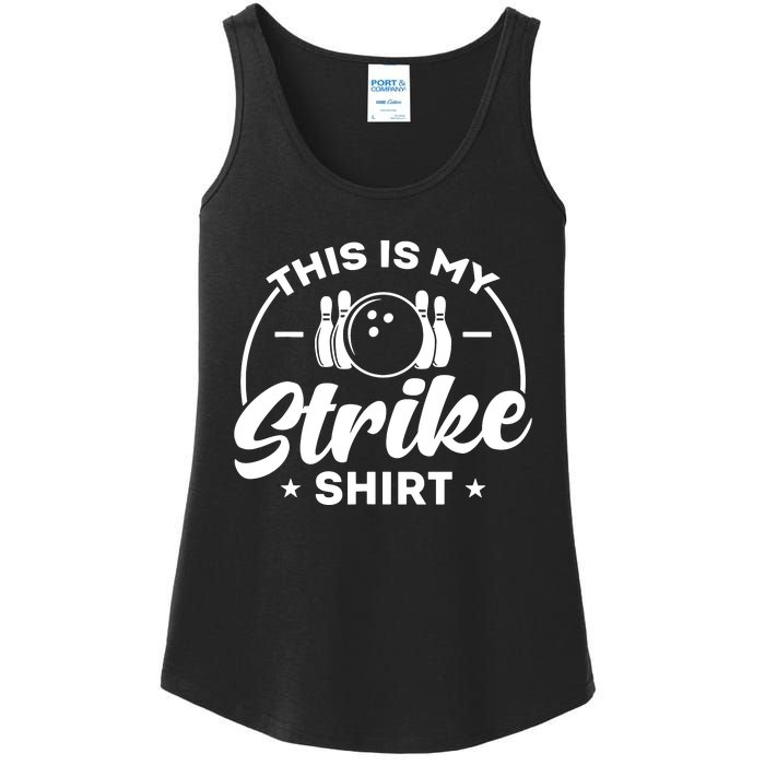 This Is My Strike Bowling Ladies Essential Tank