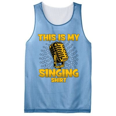 This Is My Singing Karaoke Lead Singer Gift Singing Mesh Reversible Basketball Jersey Tank