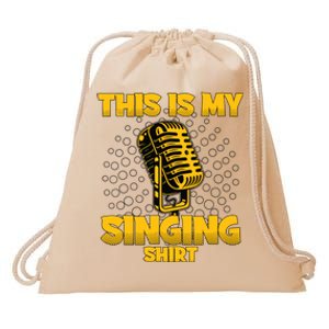 This Is My Singing Karaoke Lead Singer Gift Singing Drawstring Bag