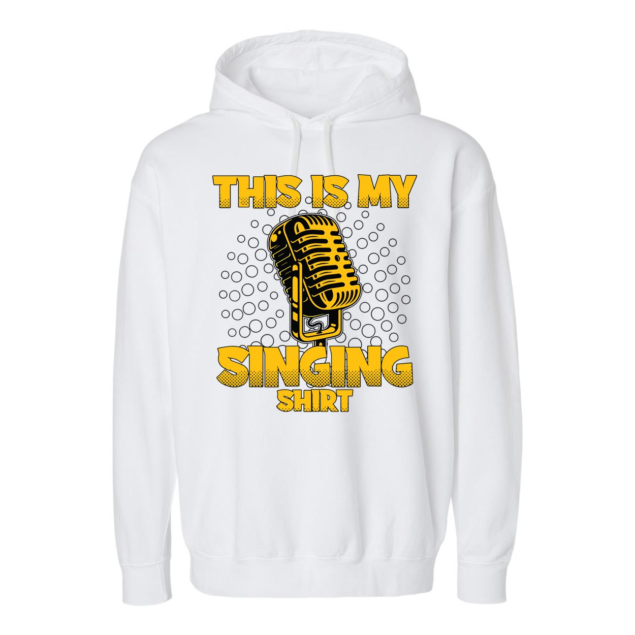 This Is My Singing Karaoke Lead Singer Gift Singing Garment-Dyed Fleece Hoodie