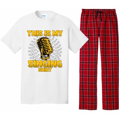 This Is My Singing Karaoke Lead Singer Gift Singing Pajama Set