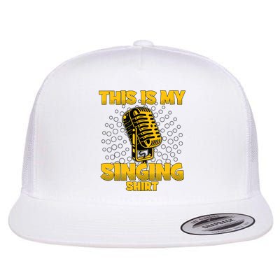 This Is My Singing Karaoke Lead Singer Gift Singing Flatbill Hat