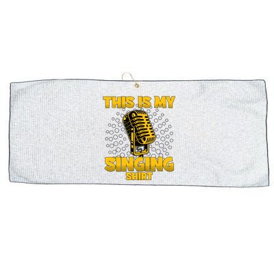 This Is My Singing Karaoke Lead Singer Gift Singing Large Microfiber Waffle Golf Towel