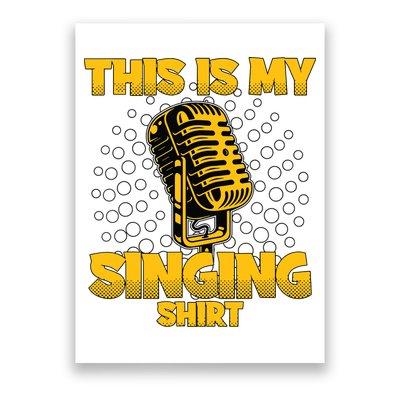 This Is My Singing Karaoke Lead Singer Gift Singing Poster