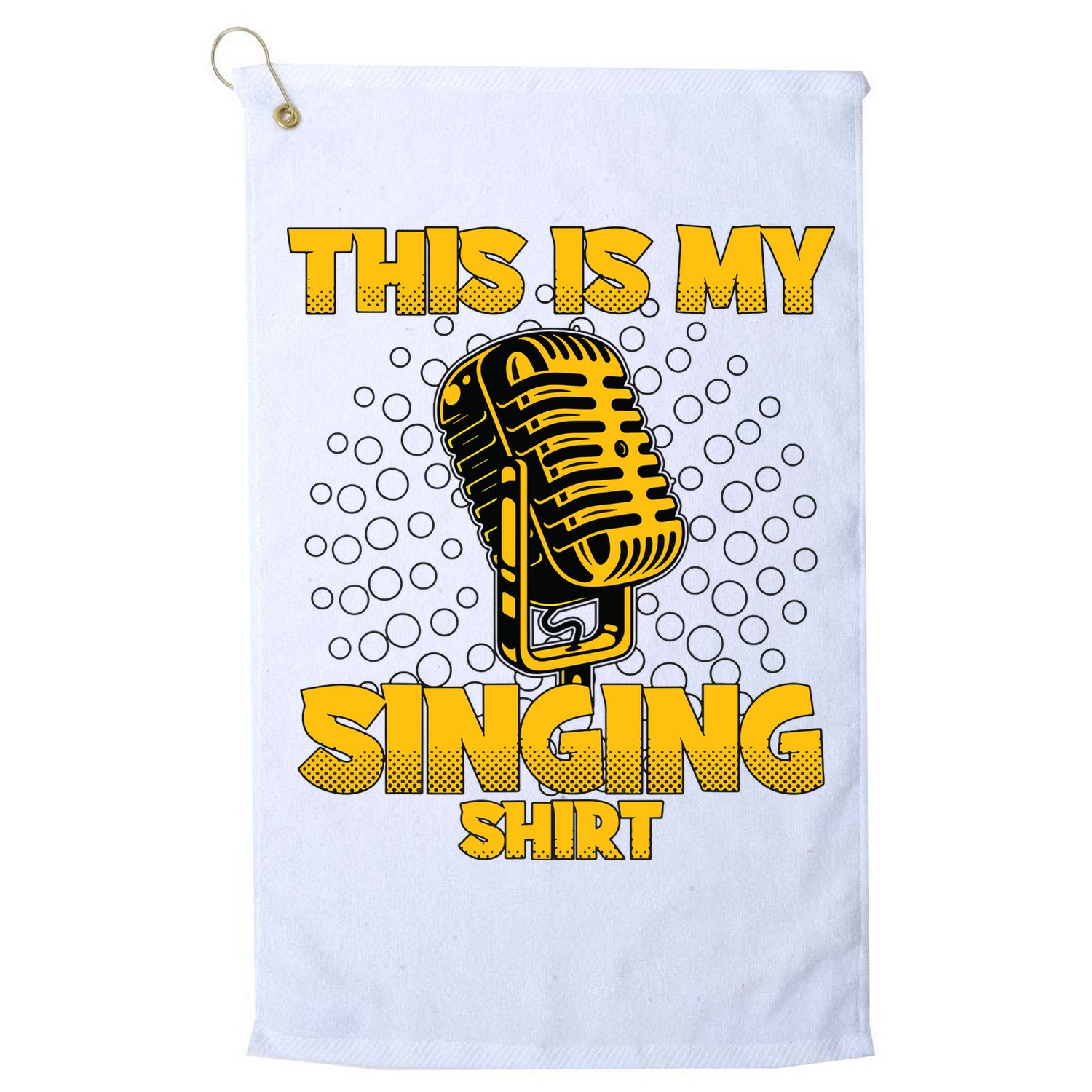 This Is My Singing Karaoke Lead Singer Gift Singing Golf Towel