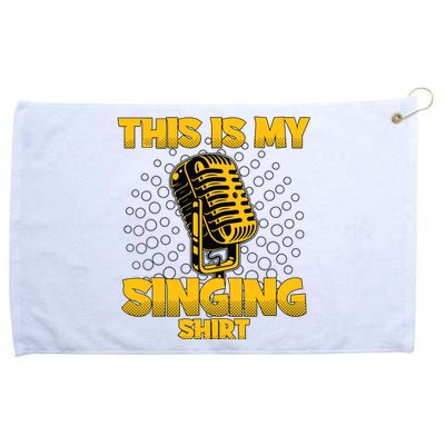 This Is My Singing Karaoke Lead Singer Gift Singing Grommeted Golf Towel