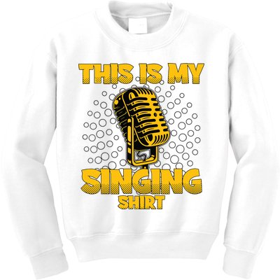 This Is My Singing Karaoke Lead Singer Gift Singing Kids Sweatshirt