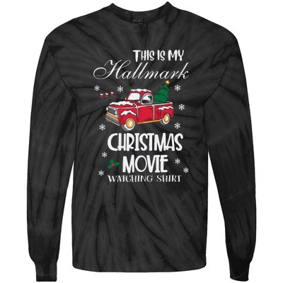 This Is My Christmas Movie Watching Shirt Tie-Dye Long Sleeve Shirt