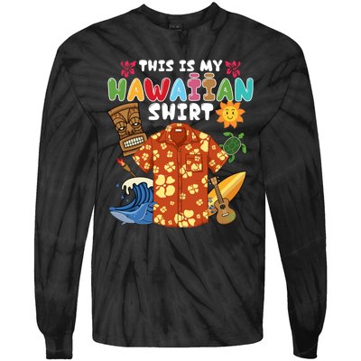 This Is My Hawaiian Shirts Tropical Funny Hawaiian Summer Tie-Dye Long Sleeve Shirt